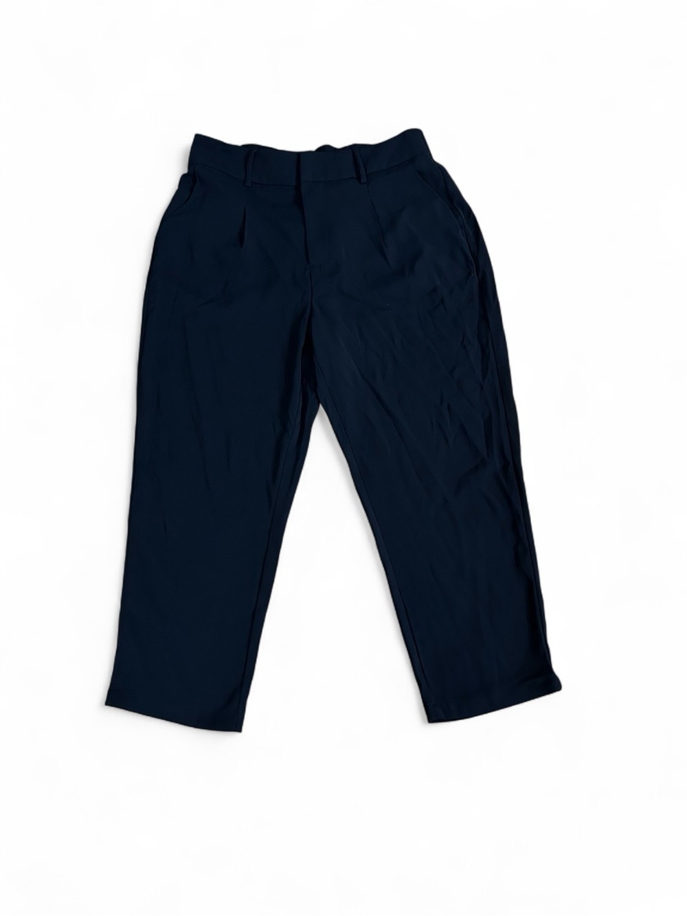 Halara Navy Dress Pants Zipper Closure Size Large Petite NWT